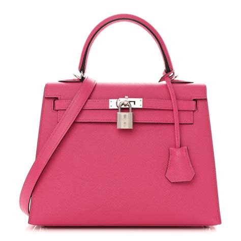 HERMES Epsom Kelly Sellier 25 Rose Mexico 